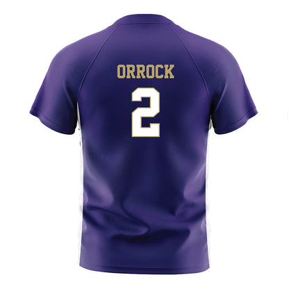JMU - NCAA Women's Soccer : Audrey Orrock - Purple Soccer Jersey-1