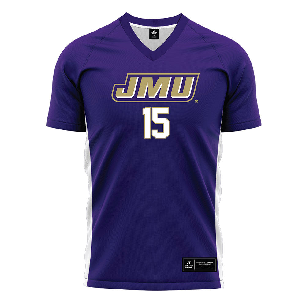 JMU - NCAA Women's Soccer : Bailey Coston - Purple Soccer Jersey-0