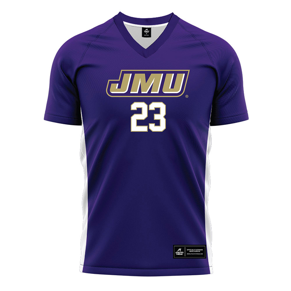 JMU - NCAA Women's Soccer : Kata Szombati - Purple Soccer Jersey-0