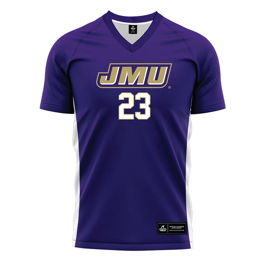 JMU - NCAA Women's Soccer : Kata Szombati - Purple Soccer Jersey-0