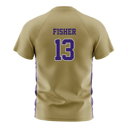 JMU - NCAA Women's Soccer : Abby Fisher - Gold Soccer Jersey-1