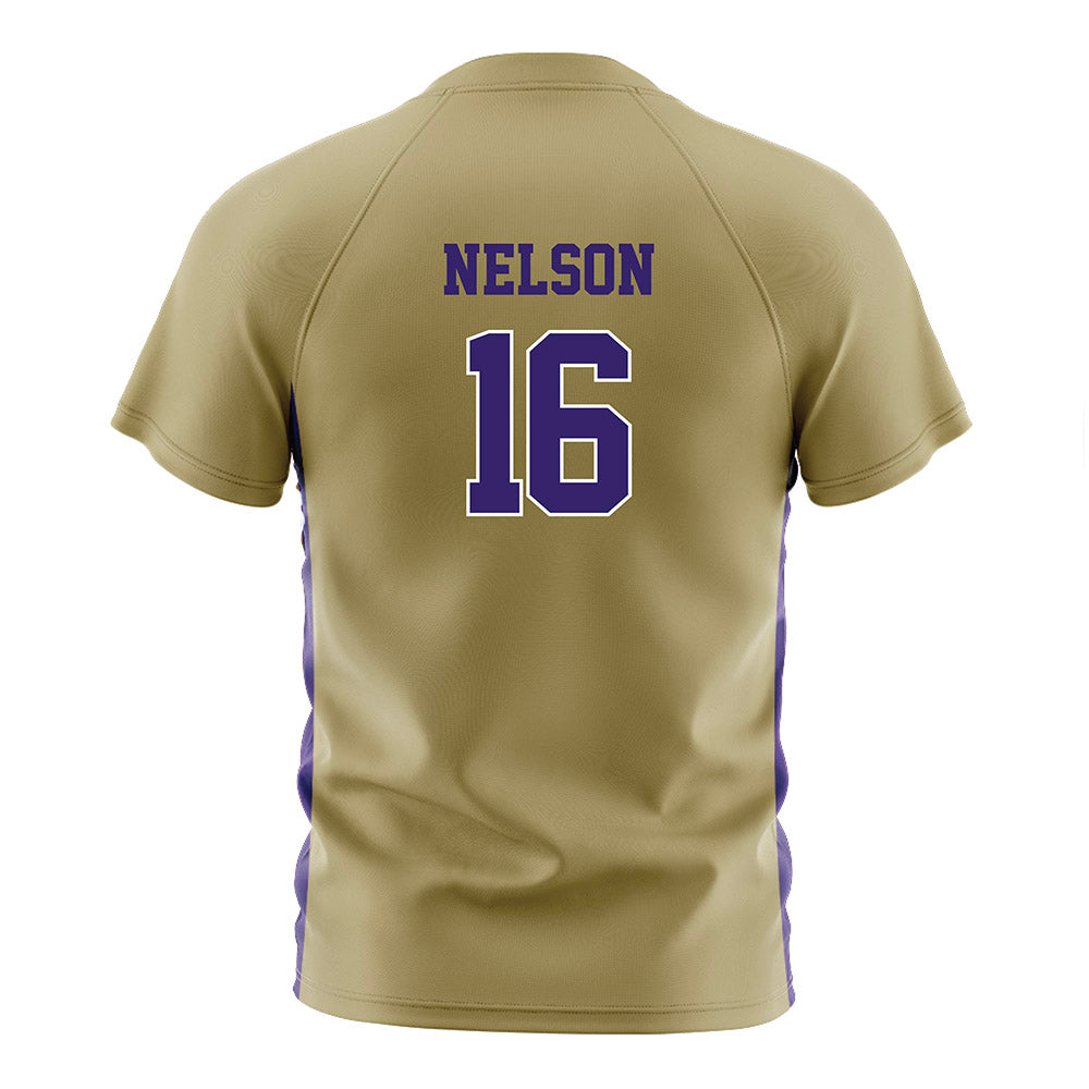 JMU - NCAA Women's Soccer : chloe nelson - Gold Soccer Jersey-1