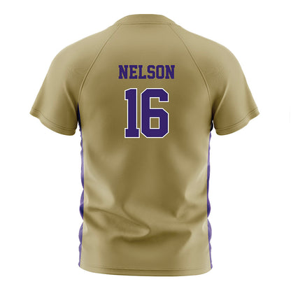 JMU - NCAA Women's Soccer : chloe nelson - Gold Soccer Jersey-1