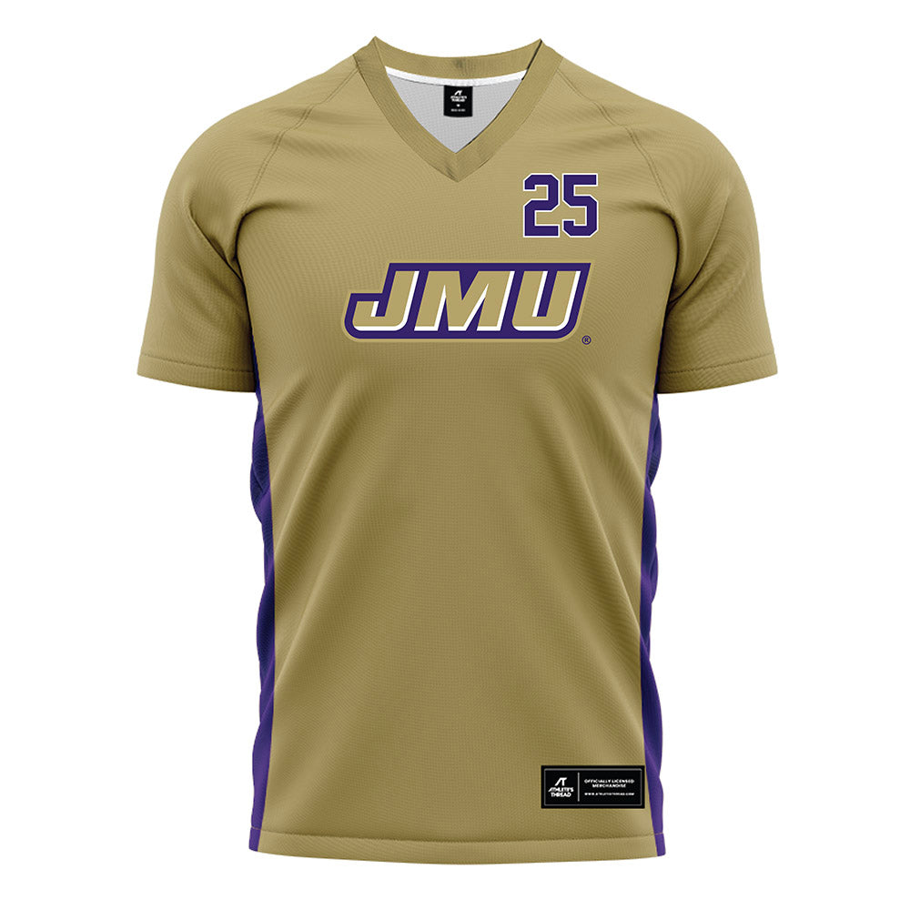 JMU - NCAA Women's Soccer : Abigail Davis - Gold Soccer Jersey-0