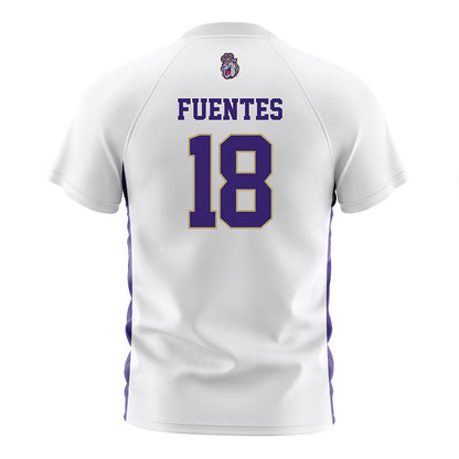 JMU - NCAA Men's Soccer : Lucho Fuentes - White Soccer Jersey-1