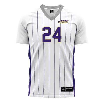 JMU - NCAA Men's Soccer : Henok Tilahun - White Soccer Jersey-0