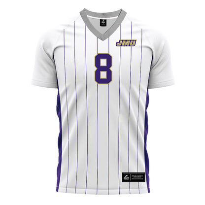 JMU - NCAA Men's Soccer : Zemi Rodriguez - White Soccer Jersey-0
