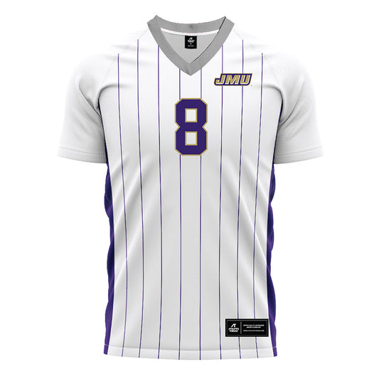 JMU - NCAA Men's Soccer : Zemi Rodriguez - White Soccer Jersey-0