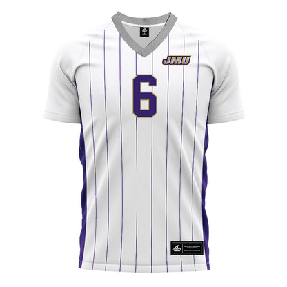 JMU - NCAA Men's Soccer : Florentino Junior - White Soccer Jersey-0