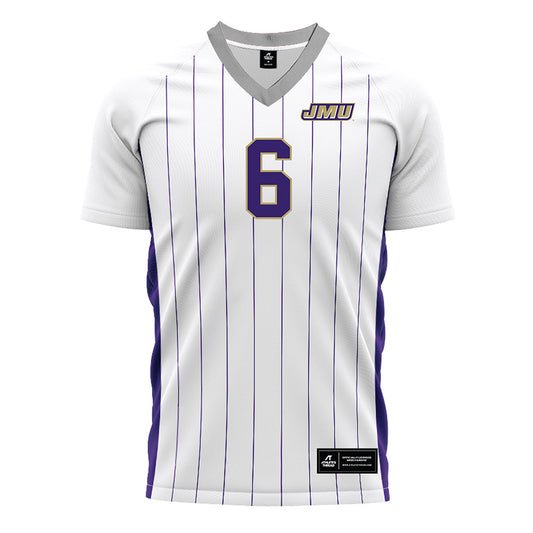 JMU - NCAA Men's Soccer : Florentino Junior - White Soccer Jersey-0