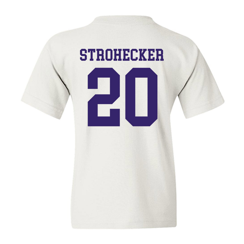 JMU - NCAA Baseball : Jonathan Strohecker - Youth T-Shirt-1