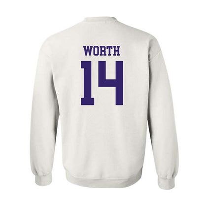 JMU - NCAA Baseball : Conner Worth - Crewneck Sweatshirt-1