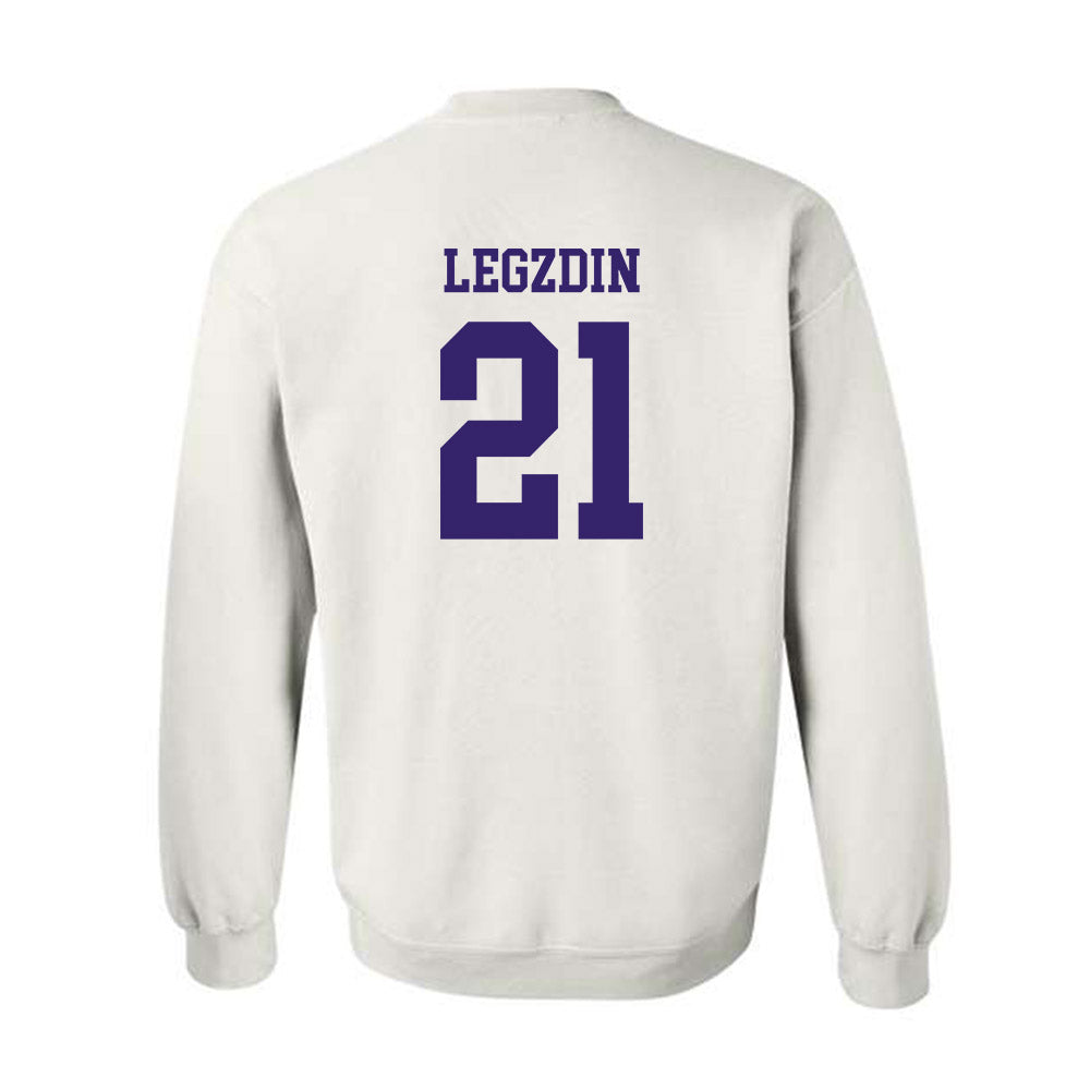 JMU - NCAA Softball : Cali Legzdin - Replica Shersey Crewneck Sweatshirt-1