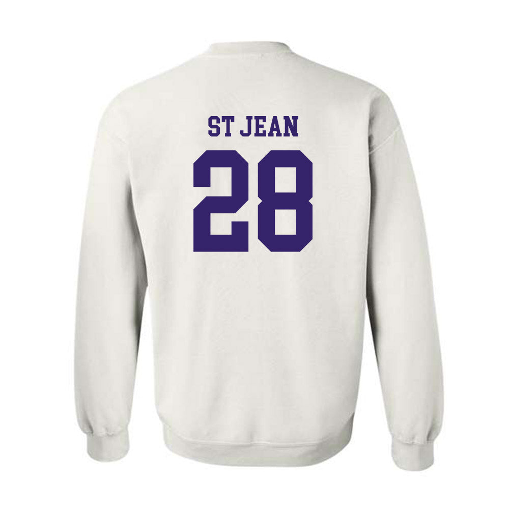 JMU - NCAA Softball : Lisey St Jean - Replica Shersey Crewneck Sweatshirt-1