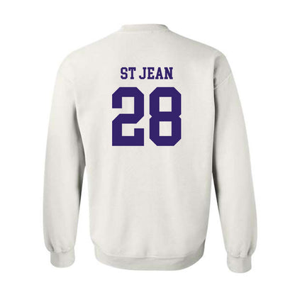 JMU - NCAA Softball : Lisey St Jean - Replica Shersey Crewneck Sweatshirt-1