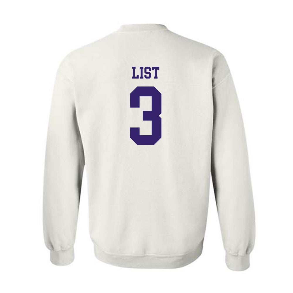 JMU - NCAA Softball : Payton List - Replica Shersey Crewneck Sweatshirt-1