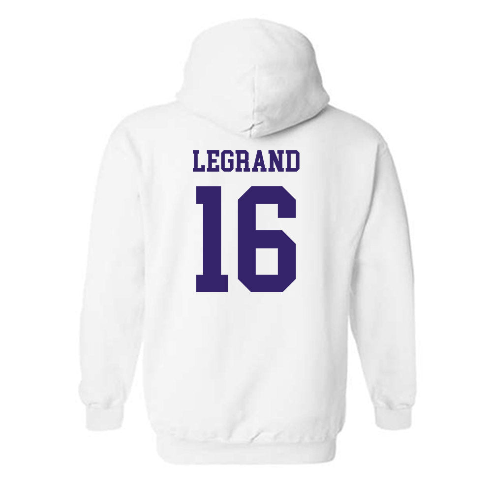 JMU - NCAA Softball : Emily LeGrand - Replica Shersey Hooded Sweatshirt-1