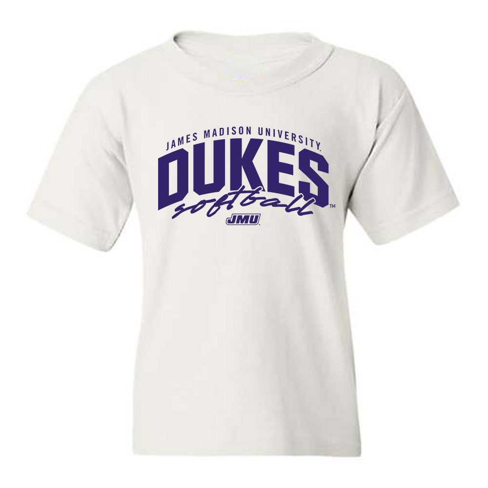 JMU - NCAA Softball : Morgan Mesaros - Replica Shersey Youth T-Shirt-0