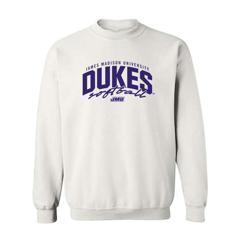 JMU - NCAA Softball : Lisey St Jean - Replica Shersey Crewneck Sweatshirt-0
