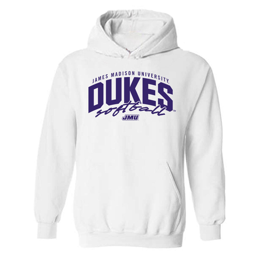 JMU - NCAA Softball : Kira Ortega - Replica Shersey Hooded Sweatshirt-0