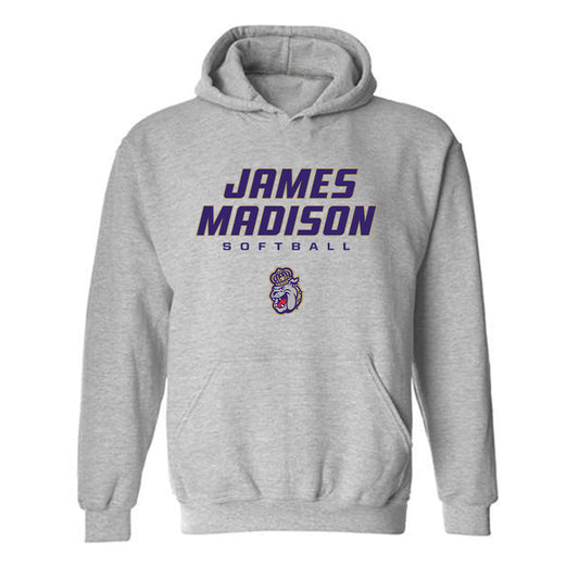 JMU - NCAA Softball : Lisey St Jean - Classic Shersey Hooded Sweatshirt-0