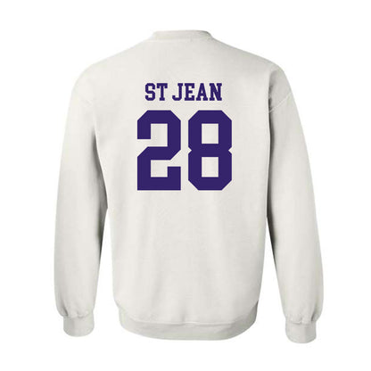 JMU - NCAA Softball : Lisey St Jean - Fashion Shersey Crewneck Sweatshirt-1