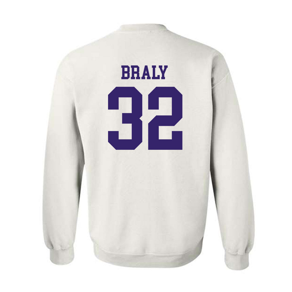 JMU - NCAA Softball : Allie Braly - Fashion Shersey Crewneck Sweatshirt-1