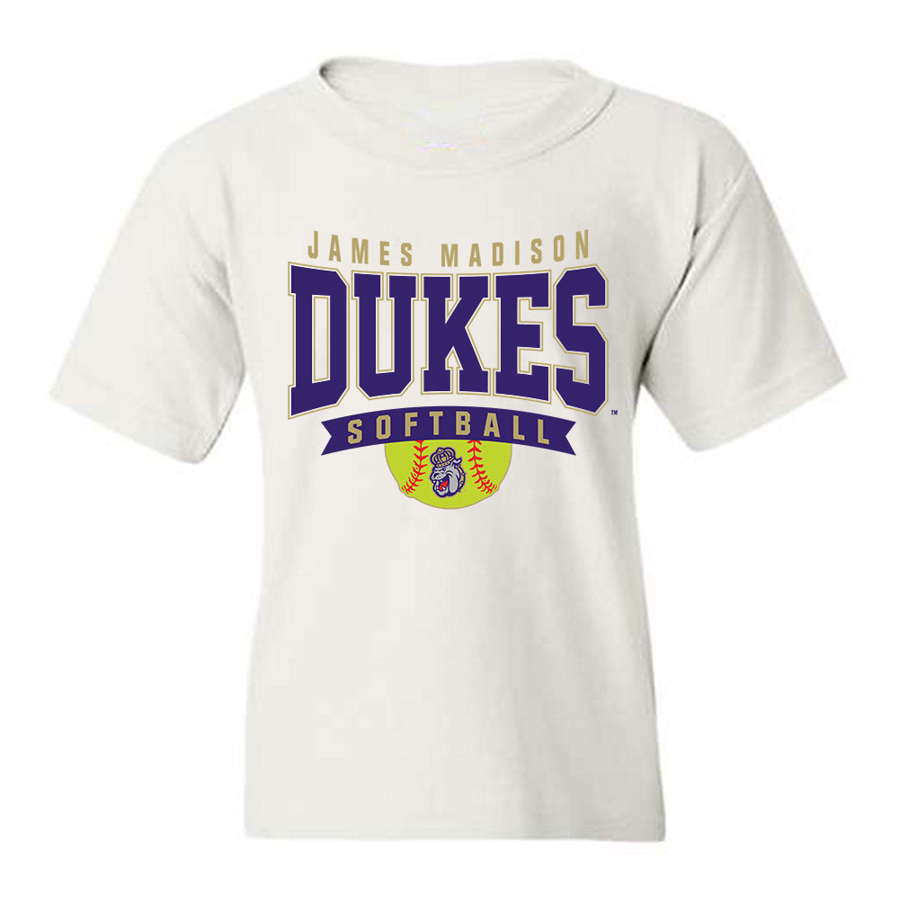 JMU - NCAA Softball : Emily LeGrand - Fashion Shersey Youth T-Shirt-0