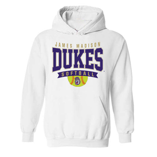 JMU - NCAA Softball : Madalyn Johnson - Fashion Shersey Hooded Sweatshirt-0