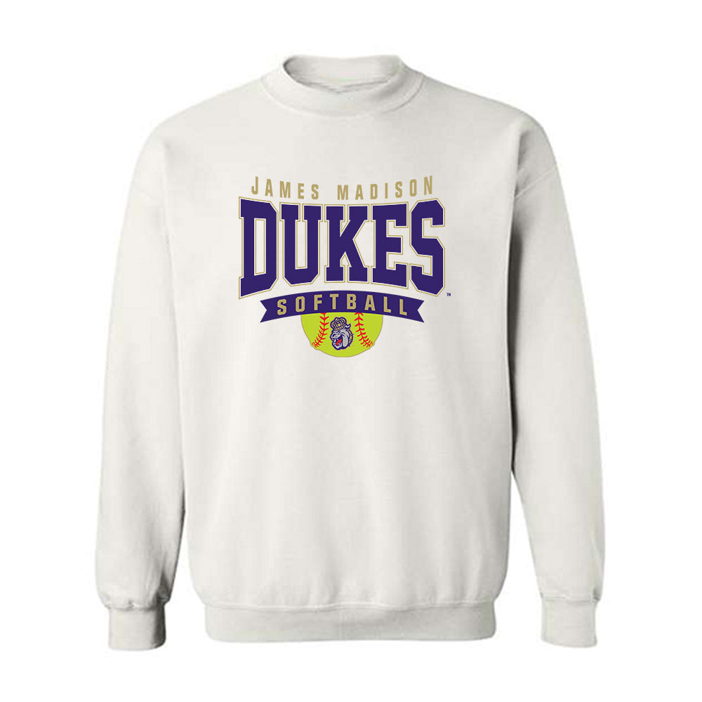 JMU - NCAA Softball : Lisey St Jean - Fashion Shersey Crewneck Sweatshirt-0