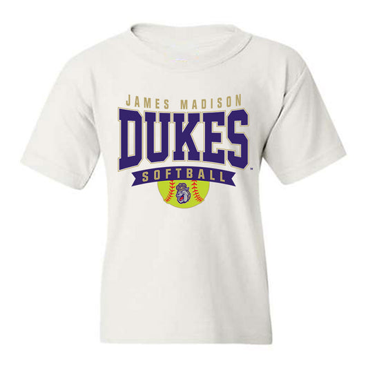 JMU - NCAA Softball : Cali Legzdin - Fashion Shersey Youth T-Shirt-0