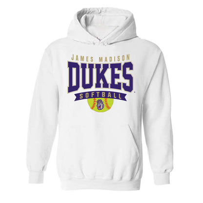 JMU - NCAA Softball : Kira Ortega - Fashion Shersey Hooded Sweatshirt-0