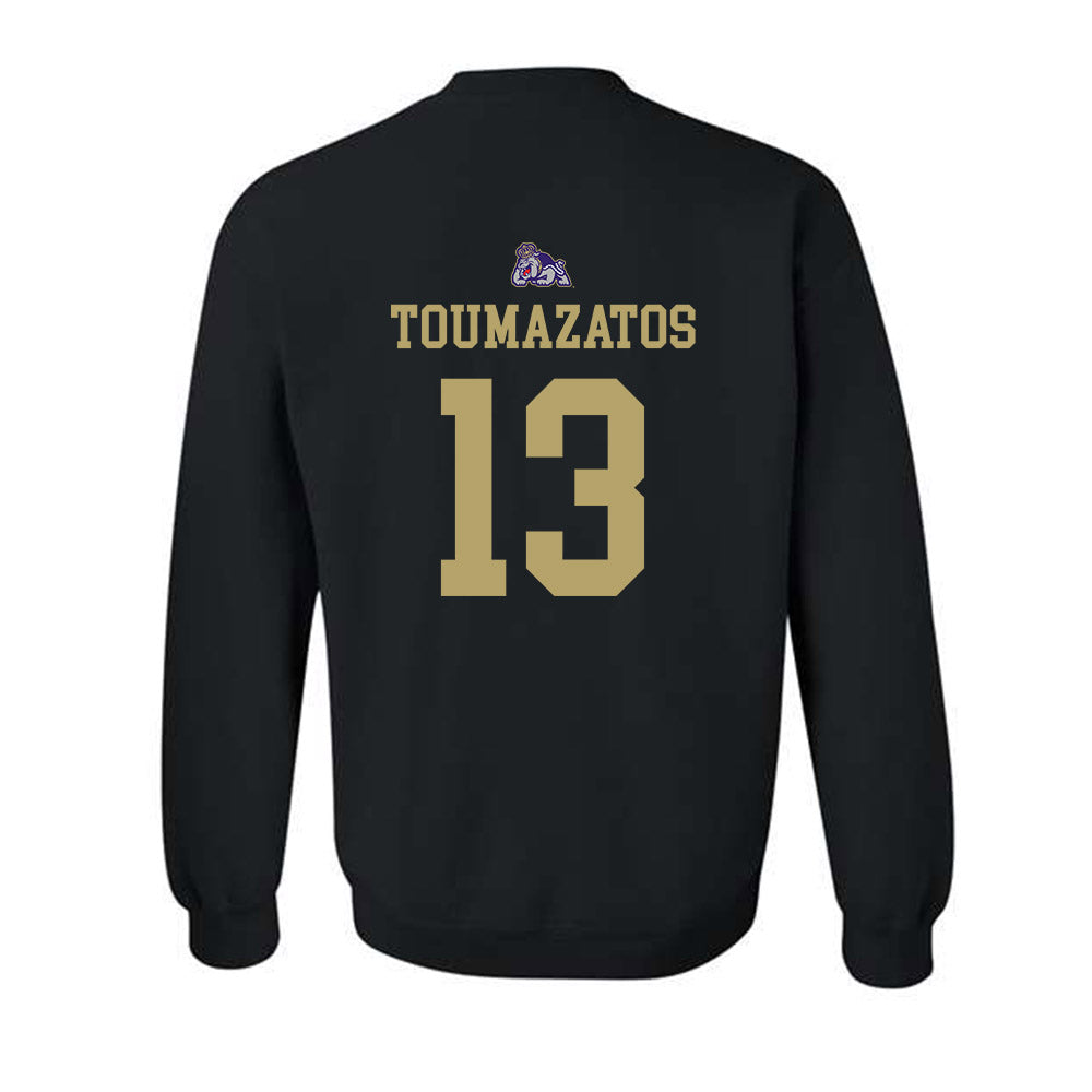 JMU - NCAA Women's Volleyball : Ana Toumazatos - Replica Shersey Crewneck Sweatshirt-1