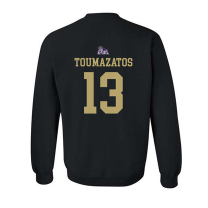 JMU - NCAA Women's Volleyball : Ana Toumazatos - Replica Shersey Crewneck Sweatshirt-1