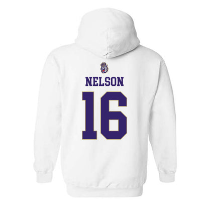 JMU - NCAA Women's Soccer : chloe nelson - Replica Shersey Hooded Sweatshirt-1