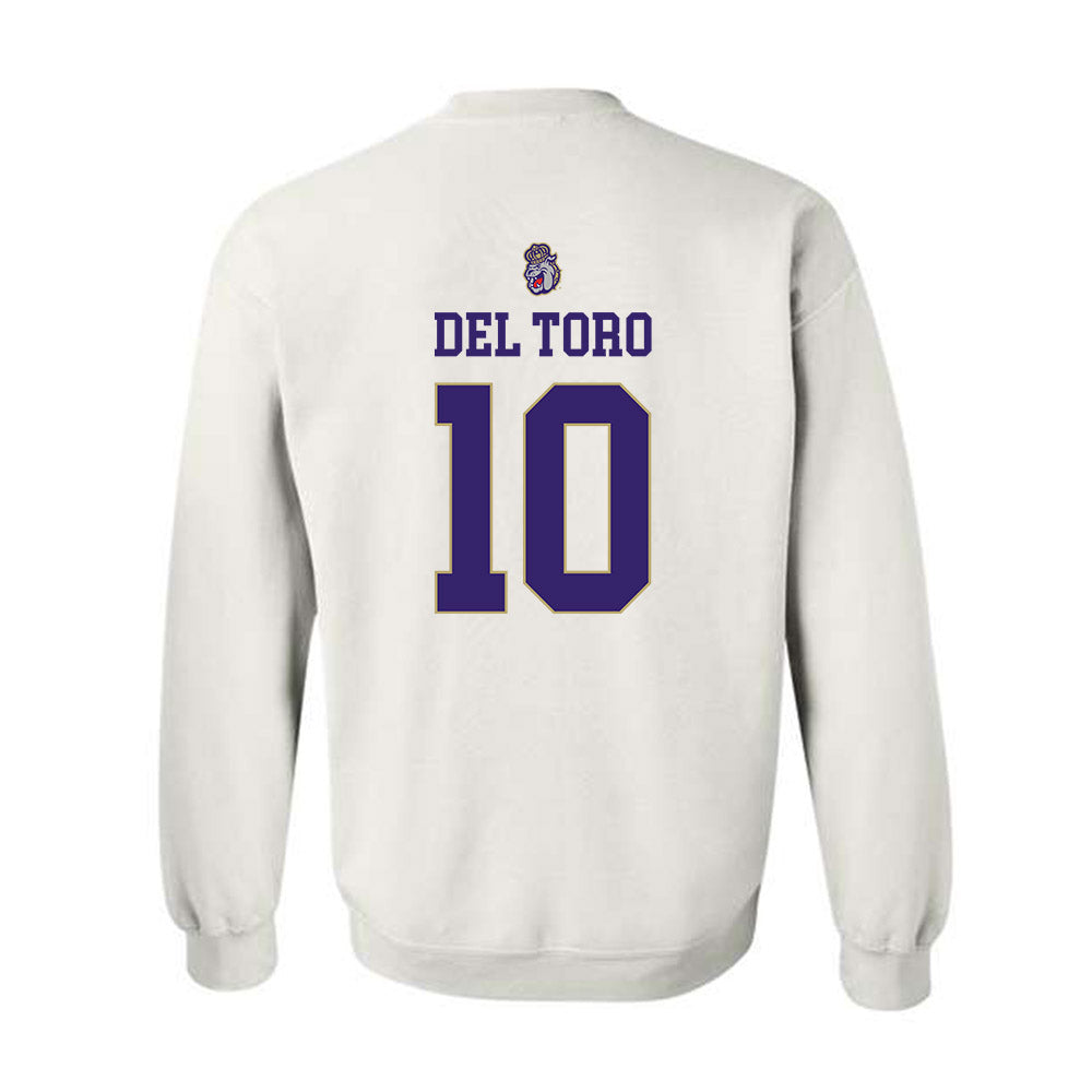 JMU - NCAA Women's Soccer : Olivia Del Toro - Replica Shersey Crewneck Sweatshirt-1