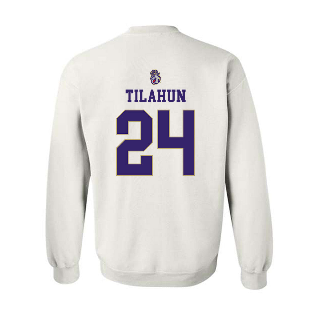 JMU - NCAA Men's Soccer : Henok Tilahun - Replica Shersey Crewneck Sweatshirt-1