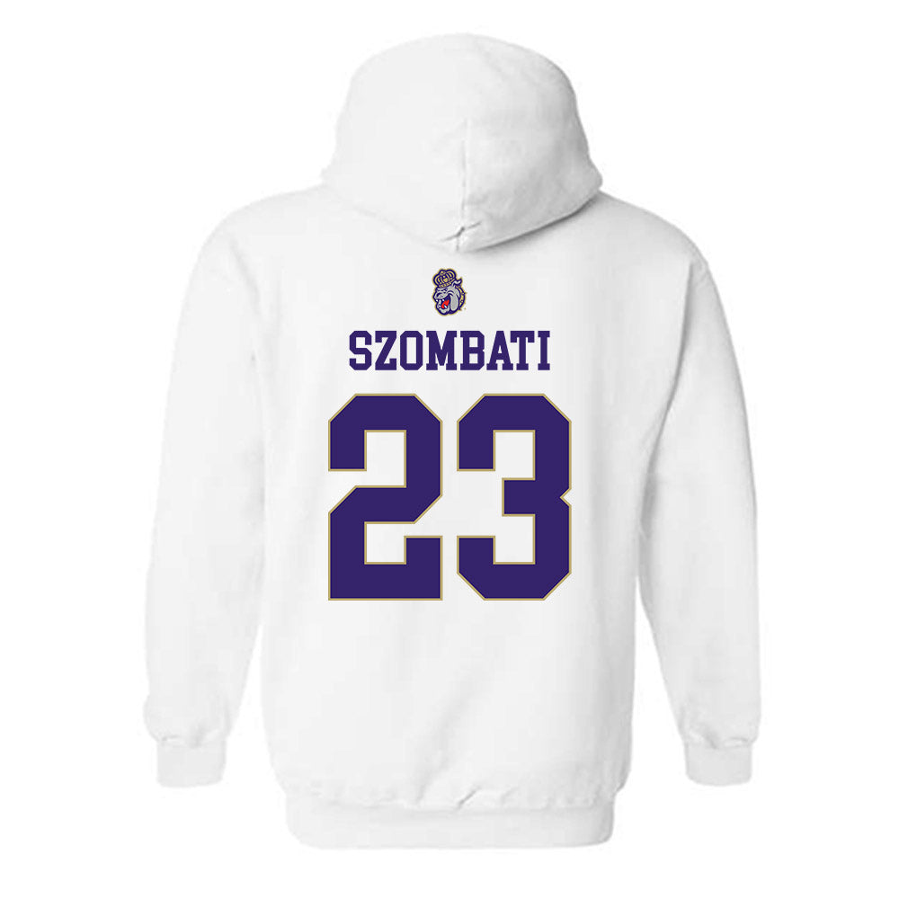 JMU - NCAA Women's Soccer : Kata Szombati - Replica Shersey Hooded Sweatshirt-1