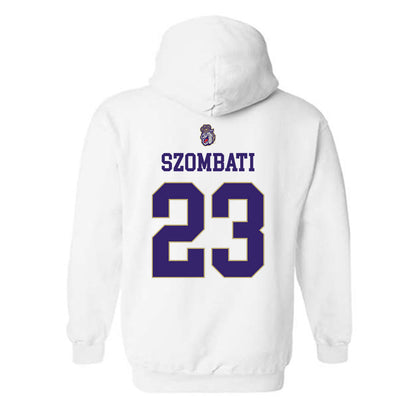 JMU - NCAA Women's Soccer : Kata Szombati - Replica Shersey Hooded Sweatshirt-1