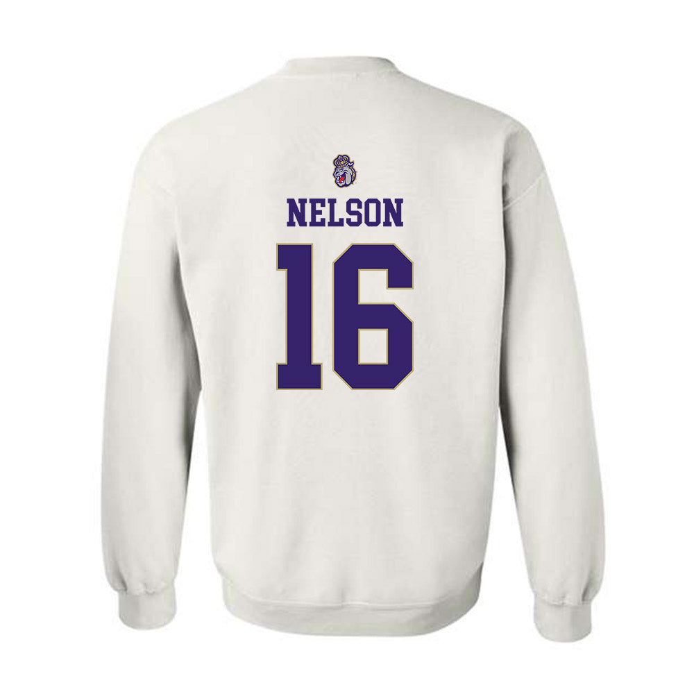 JMU - NCAA Women's Soccer : chloe nelson - Replica Shersey Crewneck Sweatshirt-1
