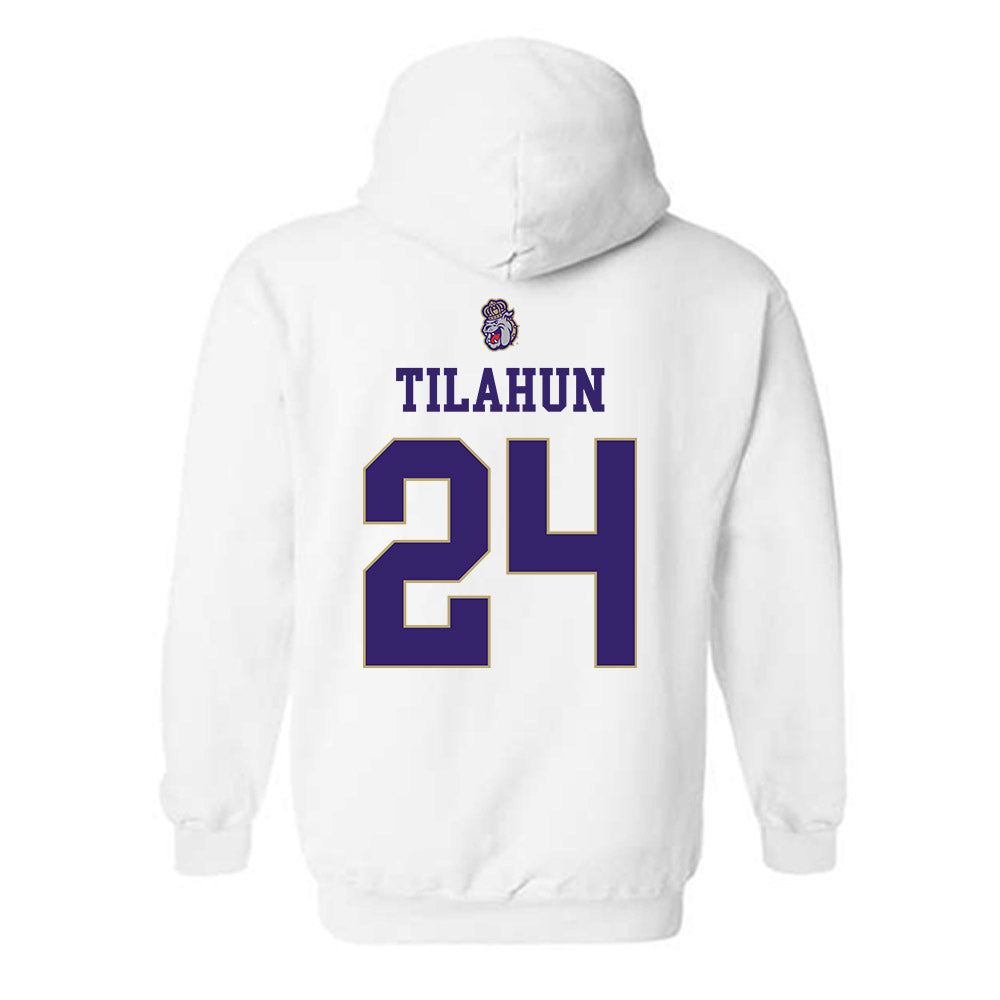 JMU - NCAA Men's Soccer : Henok Tilahun - Replica Shersey Hooded Sweatshirt-1