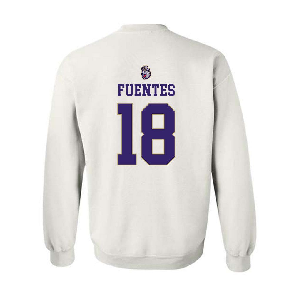 JMU - NCAA Men's Soccer : Lucho Fuentes - Replica Shersey Crewneck Sweatshirt-1