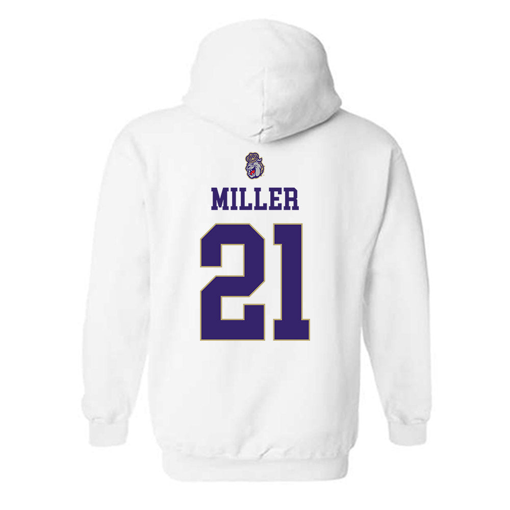 JMU - NCAA Men's Soccer : Tyler Miller - Replica Shersey Hooded Sweatshirt-1