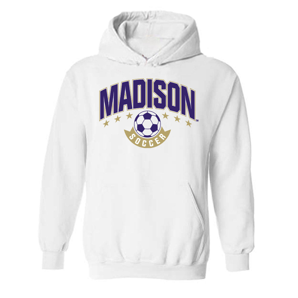 JMU - NCAA Women's Soccer : Bailey Coston - Replica Shersey Hooded Sweatshirt-0