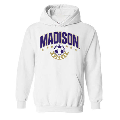 JMU - NCAA Men's Soccer : Tyler Miller - Replica Shersey Hooded Sweatshirt-0