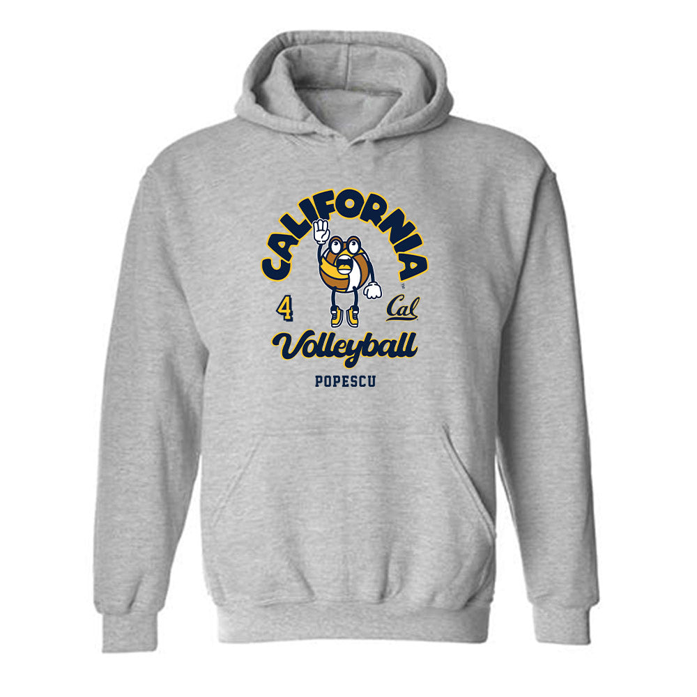 UC Berkeley - NCAA Women's Volleyball : Francesca Popescu - Fashion Shersey Hooded Sweatshirt-0