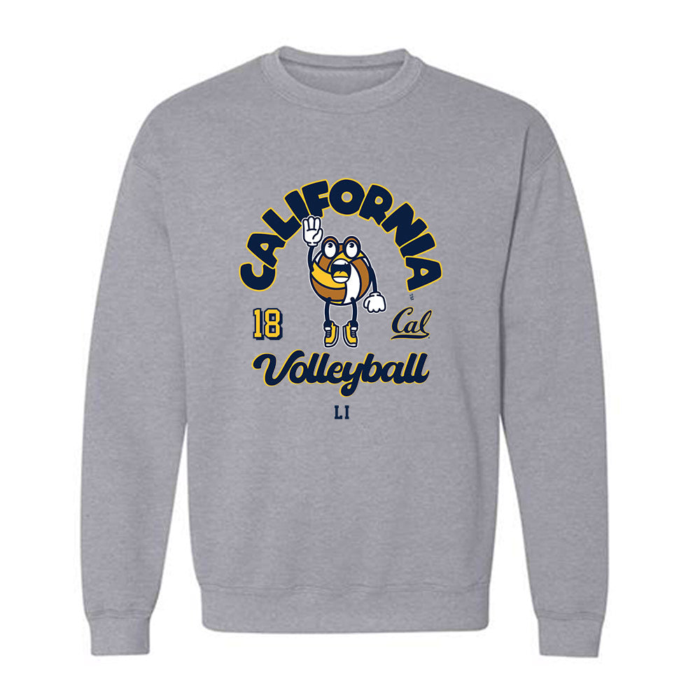 UC Berkeley - NCAA Women's Volleyball : Ashley Li - Fashion Shersey Crewneck Sweatshirt-0