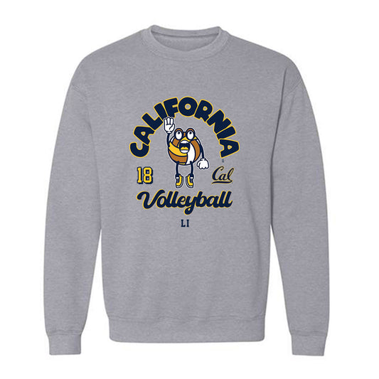 UC Berkeley - NCAA Women's Volleyball : Ashley Li - Fashion Shersey Crewneck Sweatshirt-0