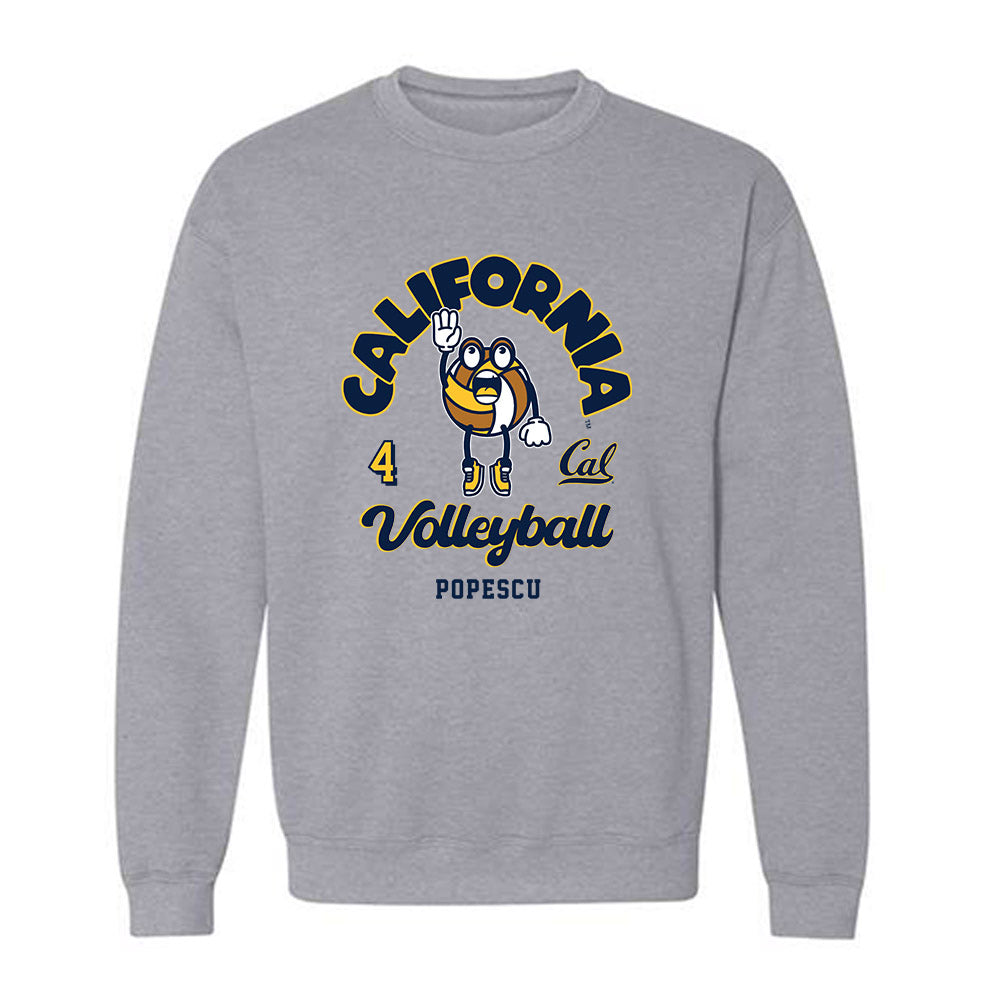 UC Berkeley - NCAA Women's Volleyball : Francesca Popescu - Fashion Shersey Crewneck Sweatshirt-0