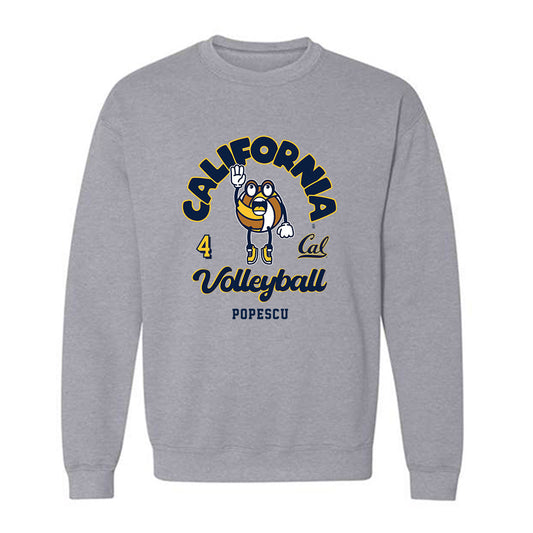 UC Berkeley - NCAA Women's Volleyball : Francesca Popescu - Fashion Shersey Crewneck Sweatshirt-0